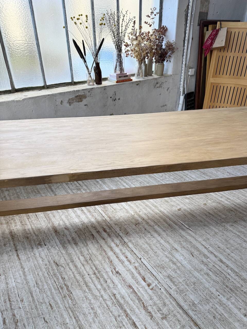 XXL solid oak farmhouse table 3.5m