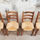 4 chaises brutaliste année 50