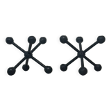 Set  of 2 candle sticks Scandinavian vintage 1960s