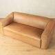 DS-47 three-seater sofa from the 1970s by de Sede in natural light brown nappa leather