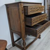 Belgian chest of drawers with 3 drawers 19th century