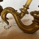 Paire d’appliques  murales bois peint vintage