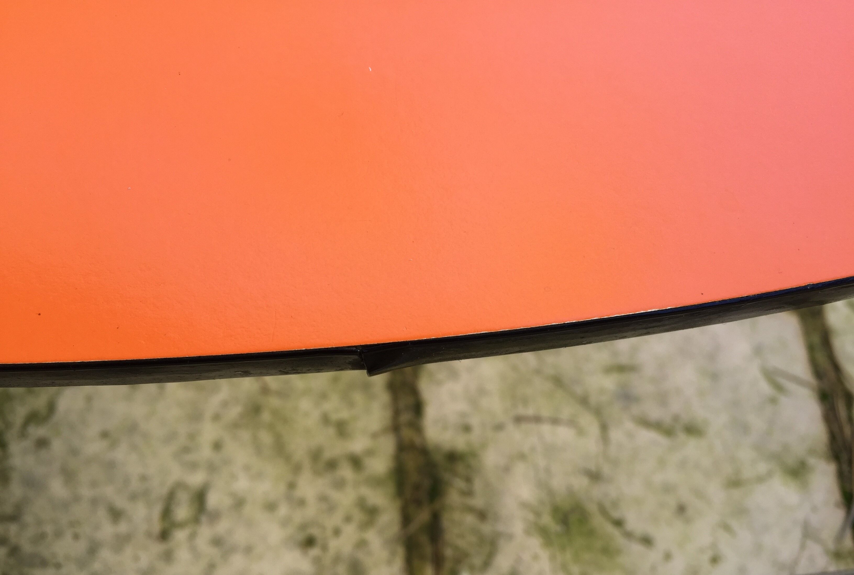 Set of 6 vintage orange formica chairs, 70s