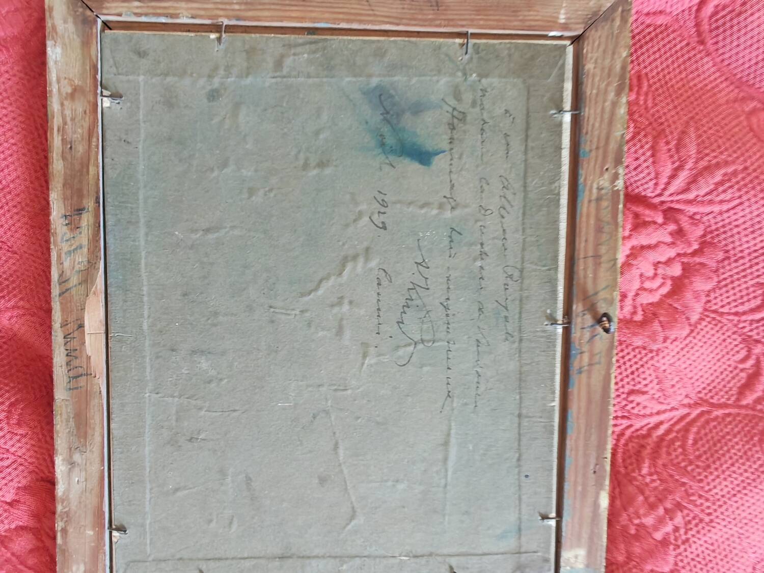 Oil painting on canvas by Auguste Kind