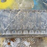 Pair of enamelled cast iron planters from 1900 from Charleville-Mézières