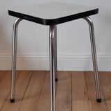 White marbled formica stool 70s