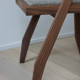 Walnut chair designed by Martin Gillis Studio