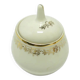 Ewa sugar bowl, modernism, ivory white porcelain, Poland, 1970s.