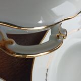 SFP service dish set - Limoges - White and golden