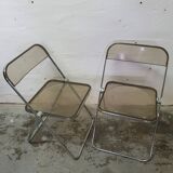 Pair of Plia Castelli chairs designed by Piretti