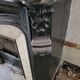Louis XV style fireplace in black marble