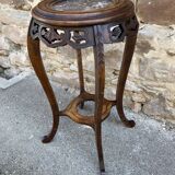 Guéridon porte plante art deco sellette style coloniale asie vintage 1930s
