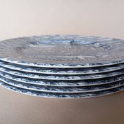 6 English flat plates Bursley "The Posthouse"