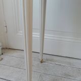 Pair of beautifully crafted bedside tables, end tables, pearl gray.