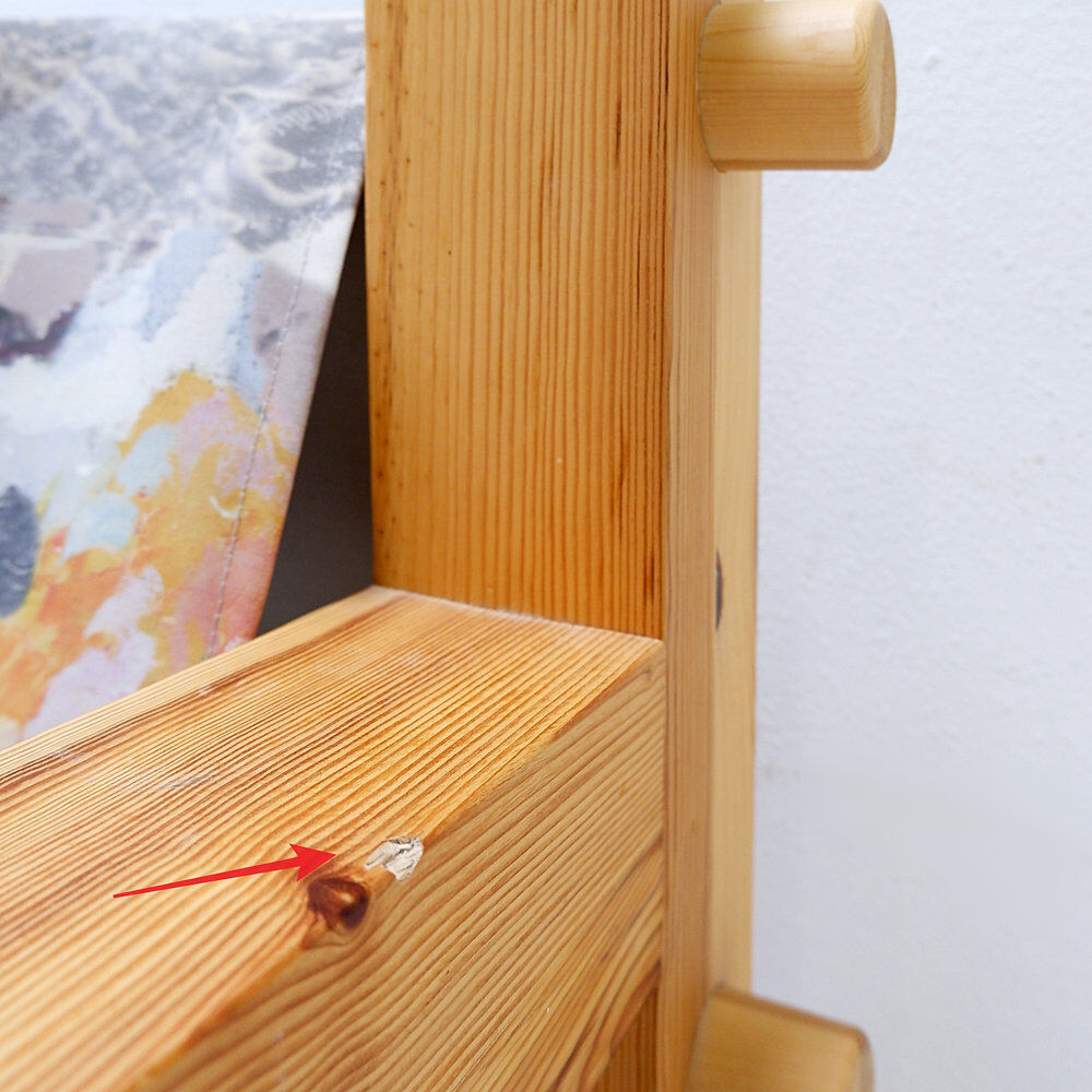"Lincoln Rocca" armchair in solid pine by KRJST Studio – 21st century