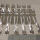 12 silver plated cake forks, goldsmith Argit, art deco style