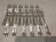 12 silver plated cake forks, goldsmith Argit, art deco style