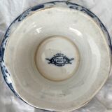 Flora pedestal bowl/salad bowl, Creil and Montereau, late 19th century