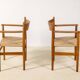 2x Hans J. Wegner CH37 in oiled oak, 1970s Denmark