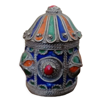 Enamelled silver box