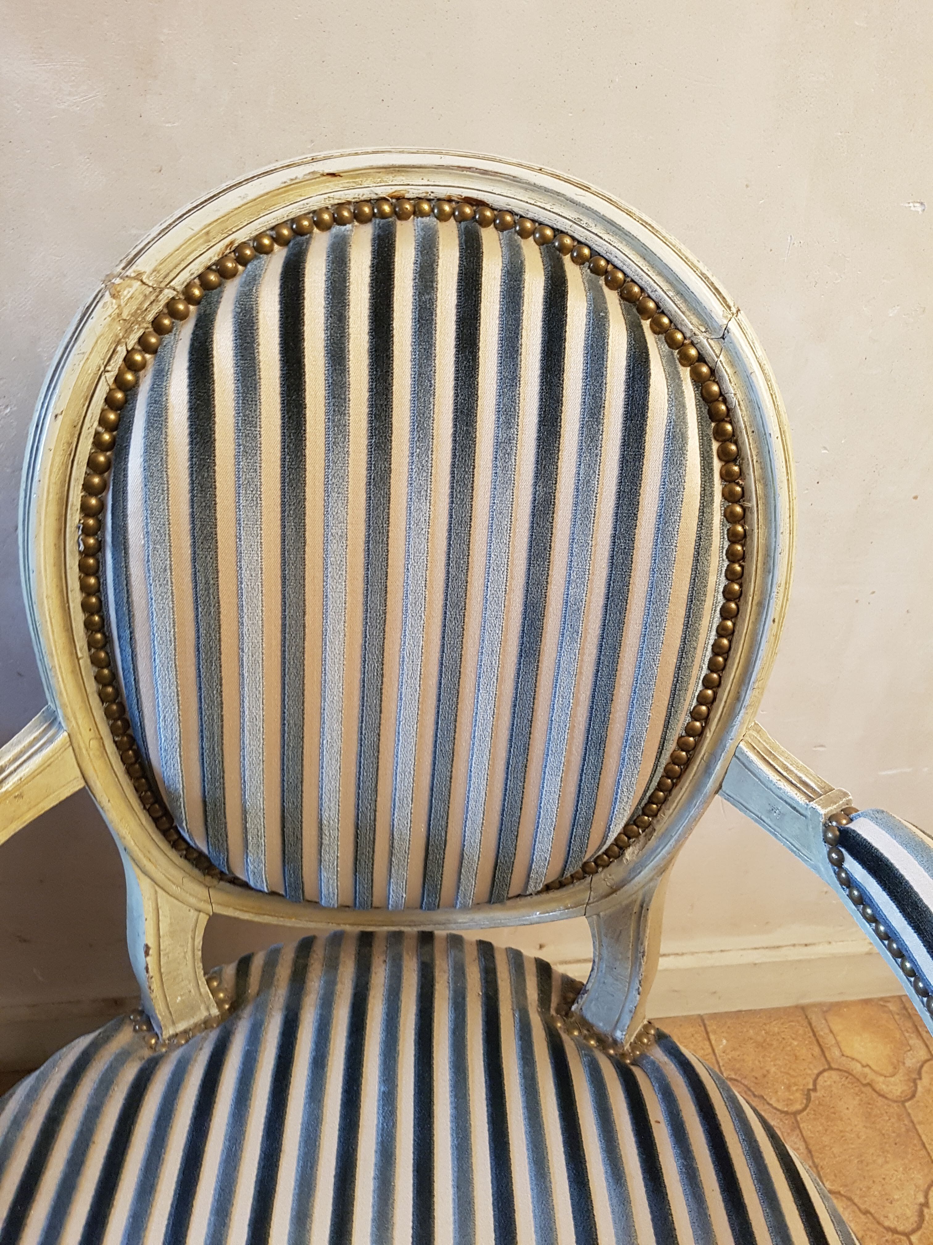 Armchair lacquered Louis XVI period