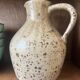 Pitcher carafe vase signed in pyrite ceramic earthenware, stoneware from Borne 1950