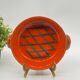 Enamelled ceramic dish, terfer, vallauris, vintage