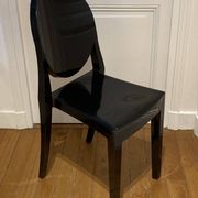 Victoria Ghost Chair by Philippe Starck for Kartell – Glossy Black