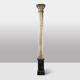 Pair of wooden columns painted to imitate marble. 1880s.