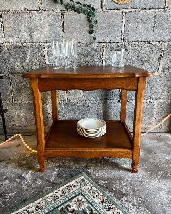 Vintage Napoleon III sideboard in solid oak.