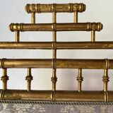 Fire screen, 19th century bamboo-style fireplace screen