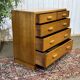 1950s English oak chest of drawers