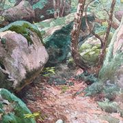 Table 2x Watercolours by Abel Chancel (1847-1917) School of Fontainebleau