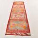 Runner Kilim Anatolien Vintage – Motifs Géométriques, Tissé Main, 96x352 Cm