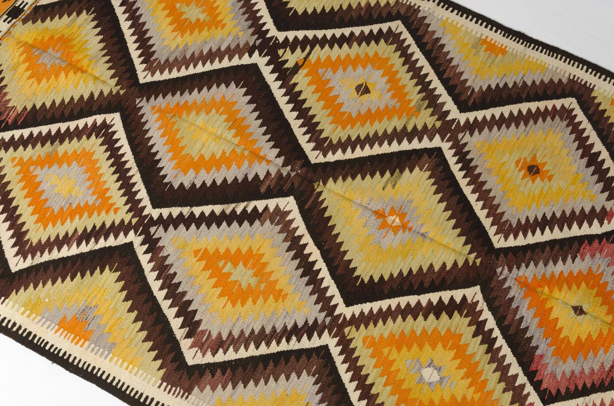 Vintage Anatolian Turkish Kilim Rug