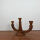 3-arm teak candle holder, 1960/70