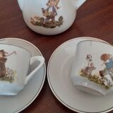 Dinette ancienne en porcelaine
