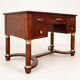 Empire style flat desk in mahogany