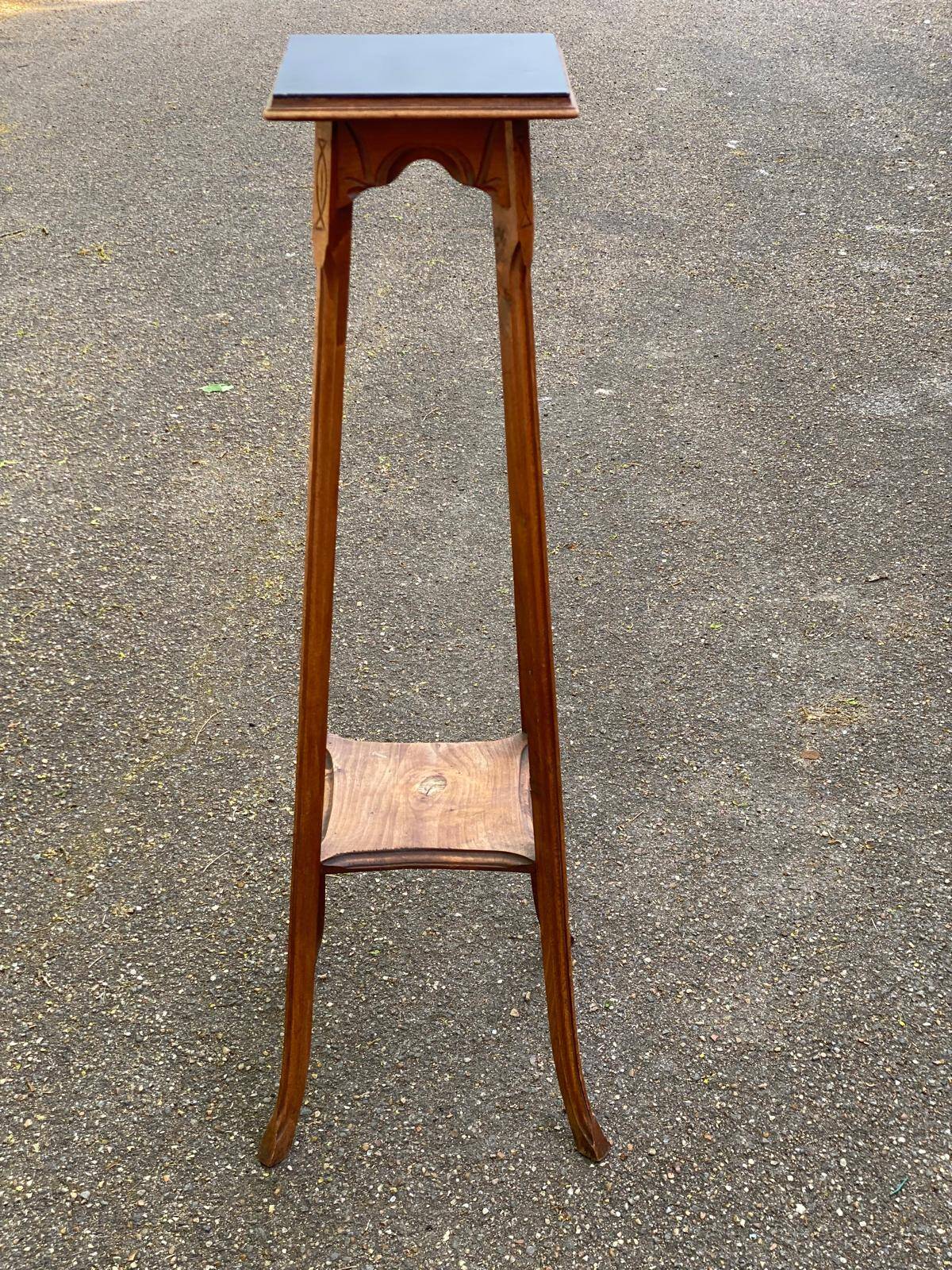 Art Nouveau vintage side table in solid wood