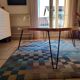 Large handcrafted coffee table in solid wood – unique piece