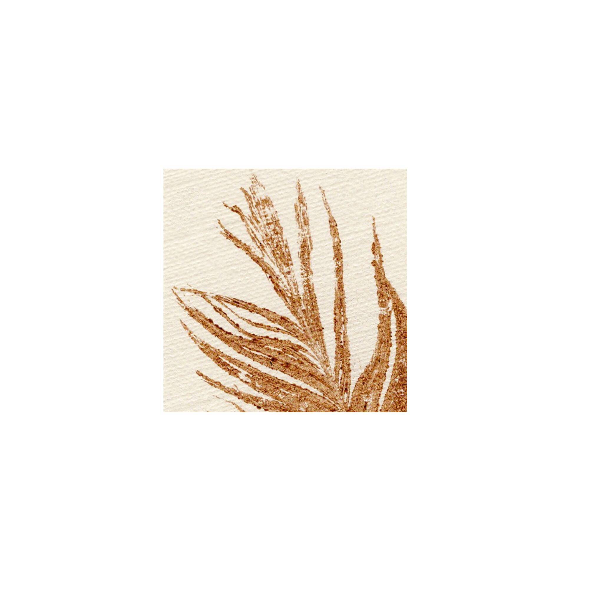 Painting on brown feather paper signed Eawy.