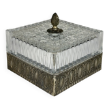 Vintage Crystal Ceiling Lamp, Italy, 1960s