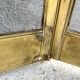 19th-century fireplace screen by Bouhon Frères in brass