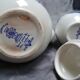 Pouring coffee maker and its milk pot in Luneville earthenware setting Excelsior - TB state - Vintage