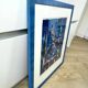 Tony Agostini, Bouquet with Blue Vase, Lithograph, Framed