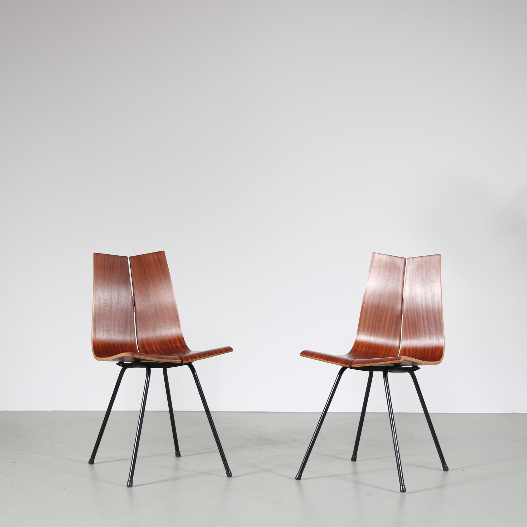 1950s “GA” Chairs by Hans Bellmann for Horgen-Glarus, Switzerland