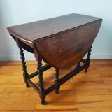 Antique folding table Gateleg solid oak