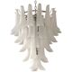 Frosted “selle” murano glass cascade chandelier