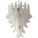Frosted “selle” murano glass cascade chandelier