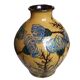 Art Deco vase Émile Simonod glazed terracotta